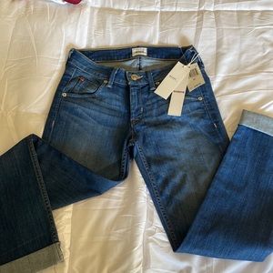 Woman’s Hudson Bacara Crop Straight Cuffed jeans 25